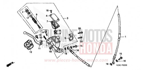 FR. BRAKE MASTER CYLINDER CR125RY de 2000